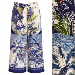 Joie easy linen loungewear wide leg pants- 10